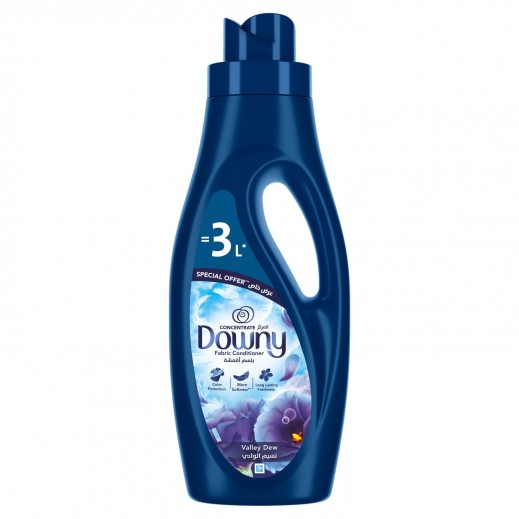 Downy Valley Dew Concentrate Fabric Conditioner and Softener 1L  - delivered by Taw9eel Fast