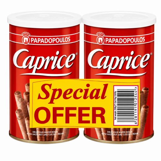 Caprice Rolled Wafer With Hazelnut 2 X 115g