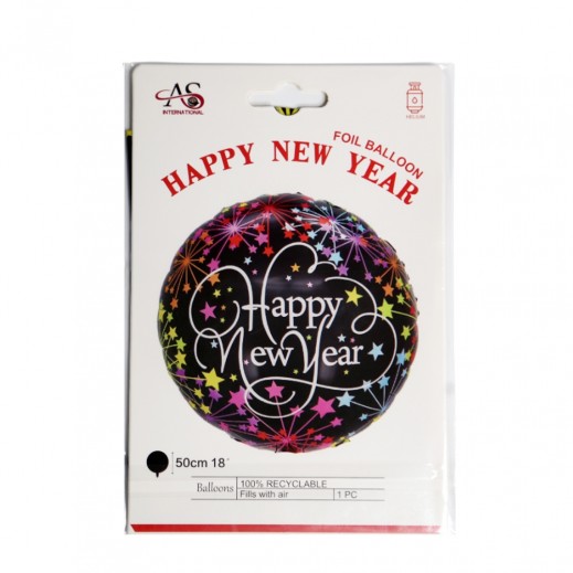 18/45 cm Happy New Year Balloon - 2 - delivered by Taw9eel Fast