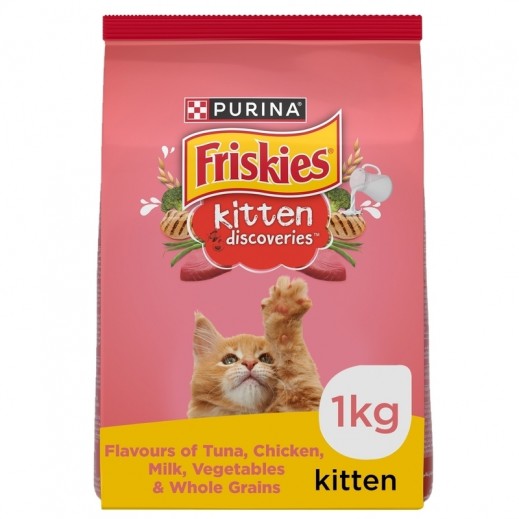 Purina Friskies Kitten Food Discovery Cat Food 1 kg - delivered by Taw9eel Fast
