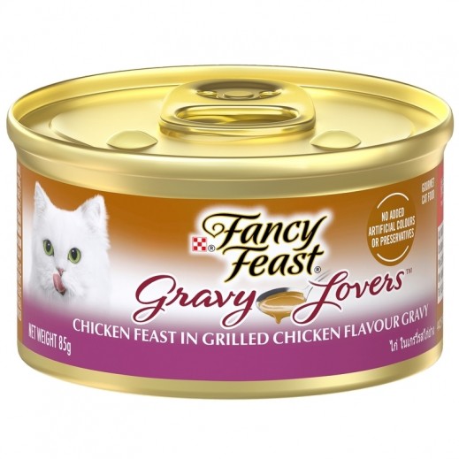 Purina Fancy Feast Gravy Lovers Chicken Feast in Grilled Chicken Flavour in Gravy Gourmet Cat Food 85 g