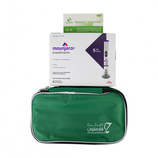 Mounjaro 5Mg + Swab + Bag Large - delivered by Pharmazone Pharmacy - within 2 Hours