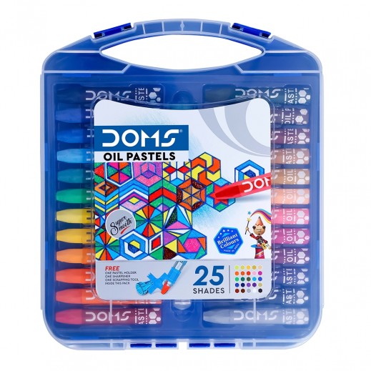 Doms Oil Pastels Hexagonal 25 Shades