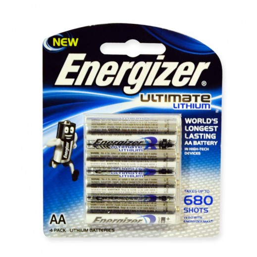 Energizer Ultimate Lithium AA Battery 4 Pack توصيل