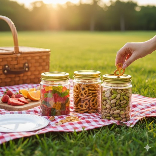 Multipurpose Storage Jar 850 ml - 3 Pieces