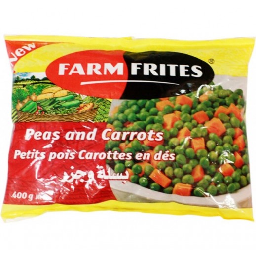 Buy Farm Frites Frozen Green Peas & Carrots 400 g توصيل