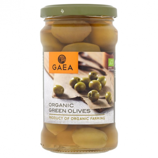GAEA Olympian Organic Green Olives 300 g - delivered by Taw9eel Fast