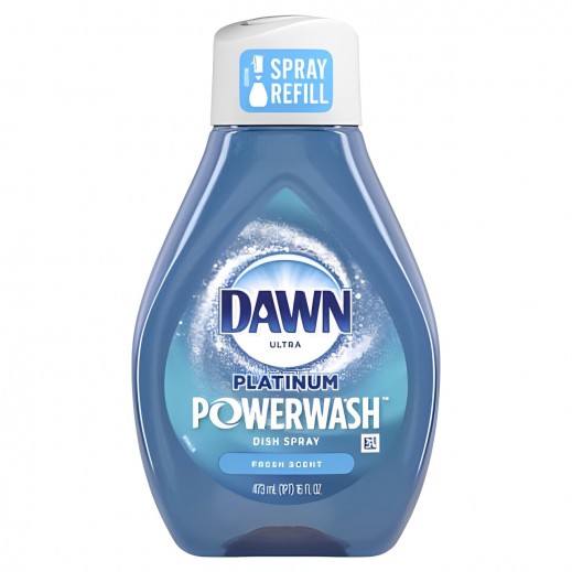 Dawn Platinum Powerwash Fresh Scent Liquid Dish Spray Refill 473Ml - delivered by Taw9eel Fast