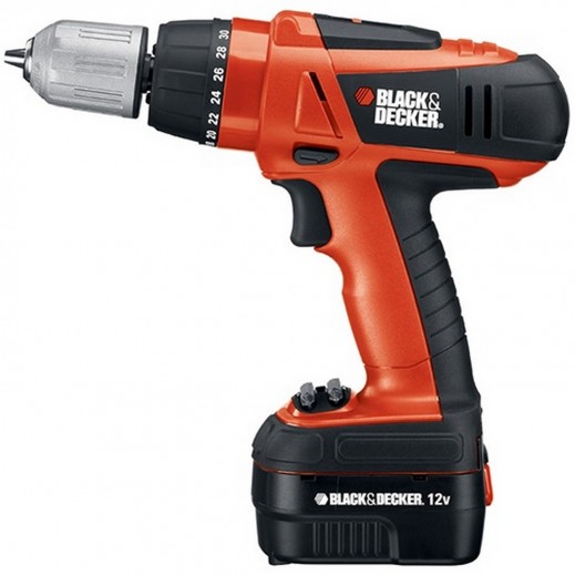 Black + Decker 12V Cordless Drill 