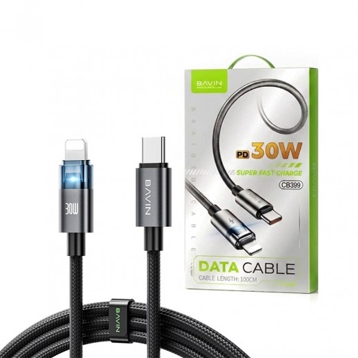 30W PD Type-C to Lightning Fast Charging & Data Cable By Bavin