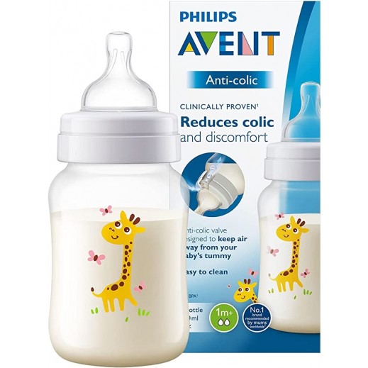 Buy Philips Avent Anti Colic Baby Bottle Giraffe 260 Ml 1 Months buy-philips-avent-anti-colic-baby-bottle-giraffe-260-ml-1-months