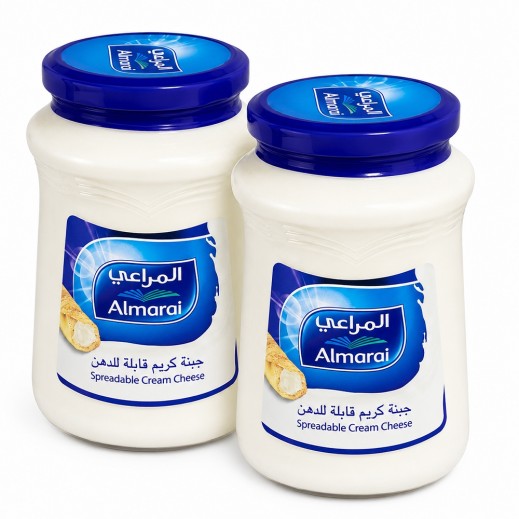 Almarai Spreadable Cream Cheese 2 x 500g - delivered by Taw9eel Fast
