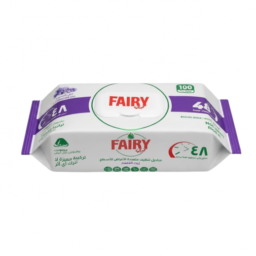 Fairy Lavender Oil Surface Cleaning Wipes - 100 Wipes