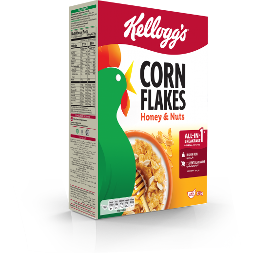 Kellogg's Cornflakes Honey & Nut 375 g  - delivered by Taw9eel Fast