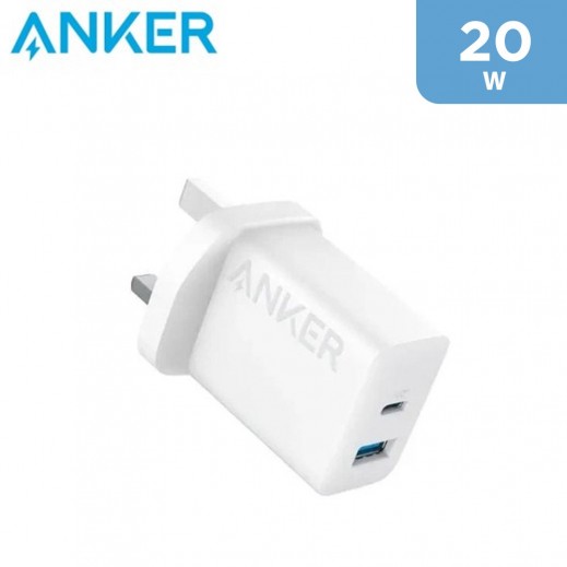 Anker 20W 2 Ports Wall Charger -White
