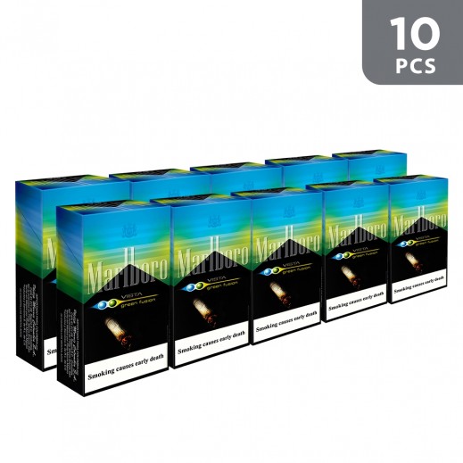 Marlboro Vista Green Fusion Cigarettes - 10 Pieces - delivered by Taw9eel Fast