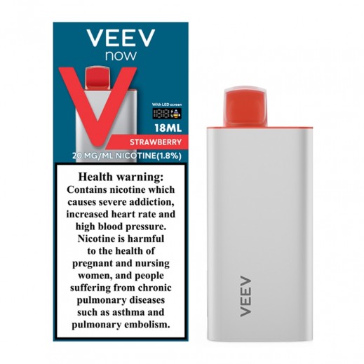 Veev Now Strawberry Flavour Disposable Vape 18 ml