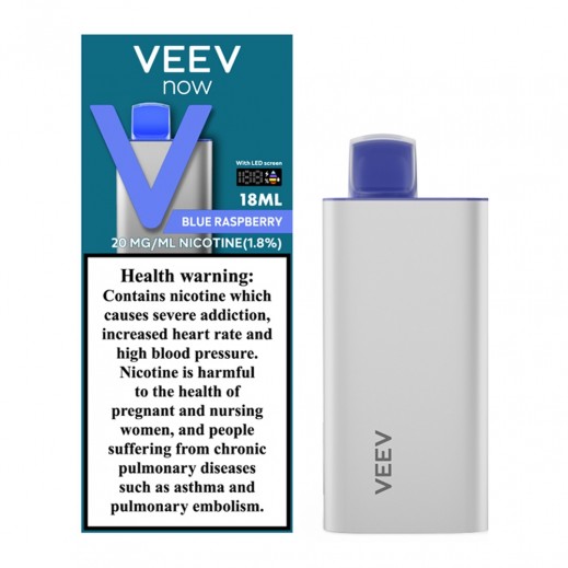 Veev Now Blue Raspberry Flavour Disposable Vape 18 ml