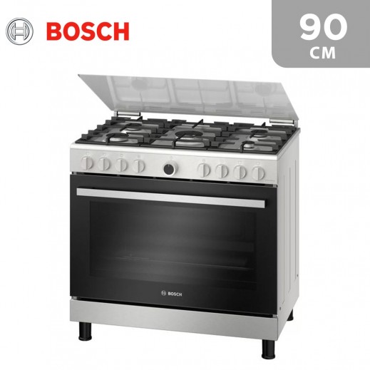 Bosch 90cm Free Standing Gas Cooker - Stainless Steel - delivered by Ali Abdulwahab Within 4 days 