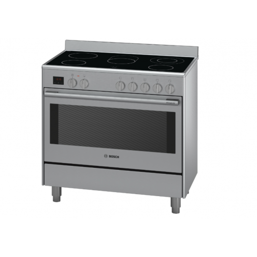 Bosch 5 Burners Electric Cooker 90 x 60 cm - HCB738357M - Stainless Steel - delivered by Ali Abdulwahab Within 4 days 