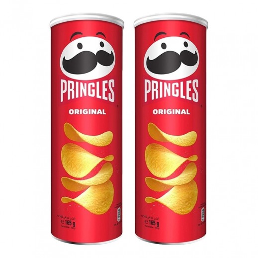 Pringles Original Potato Chips 2 x 165g - delivered by Taw9eel Fast
