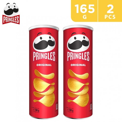 Pringles Original Potato Chips 2 x 165 g - delivered by Taw9eel Fast