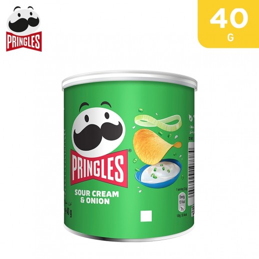 Pringles Sour Cream & Onion Potato Chips 40 g - delivered by Taw9eel Fast