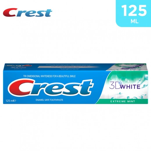 Crest 3D White Extreme Mint Toothpaste 125 ml - delivered by Taw9eel Fast