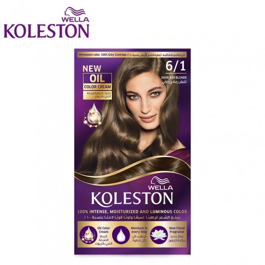 Koleston Maxi Oil Hair Color Cream Dark Ash Blonde 6/1