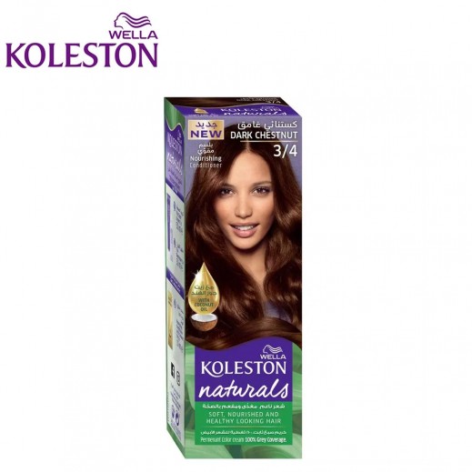 Wella Koleston Naturals Dark Chestnut 3/4
