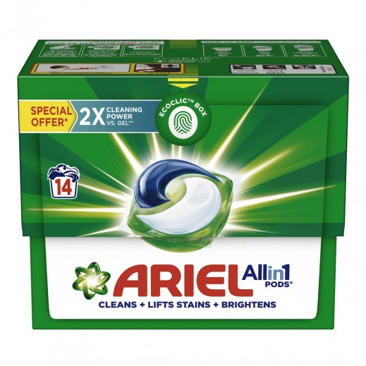 Ariel 3 in 1 Pods Regular 15 Pieces - delivered by Taw9eel Fast