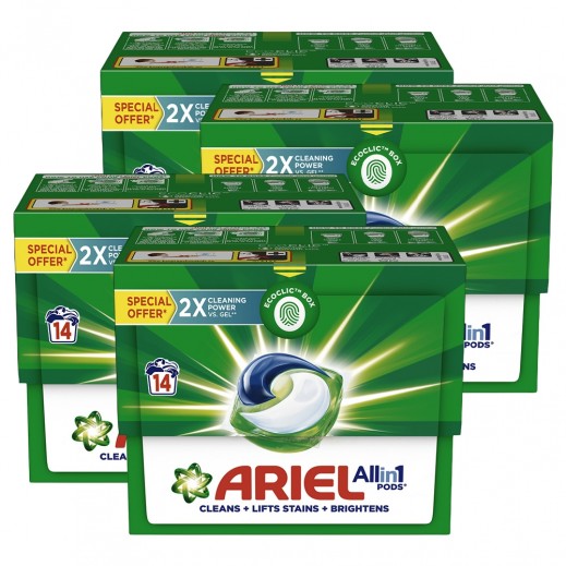 Ariel 3 in 1 Pods Regular 4 x 15 Pieces