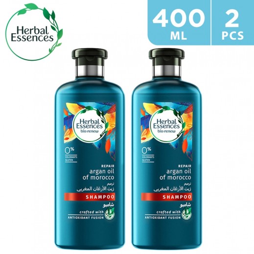 Herbal Essences Repair Argan Oil Shampoo 2 x 400 ml - delivered by Taw9eel Fast