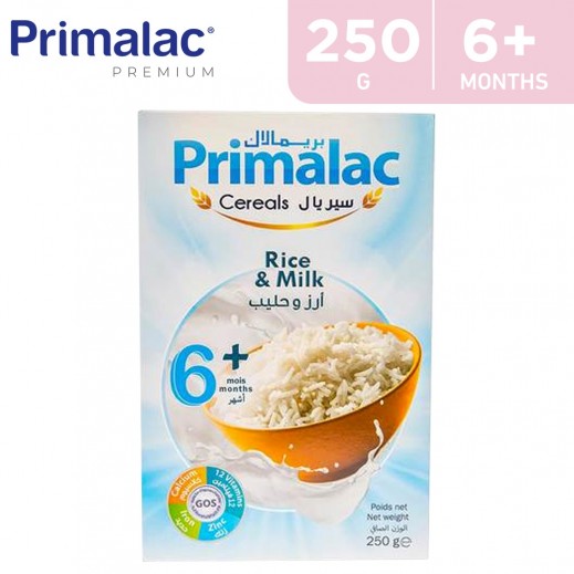 Primalac Rice and Milk Cereals Baby Food (6+ Months) 250 g - delivered by Taw9eel Fast