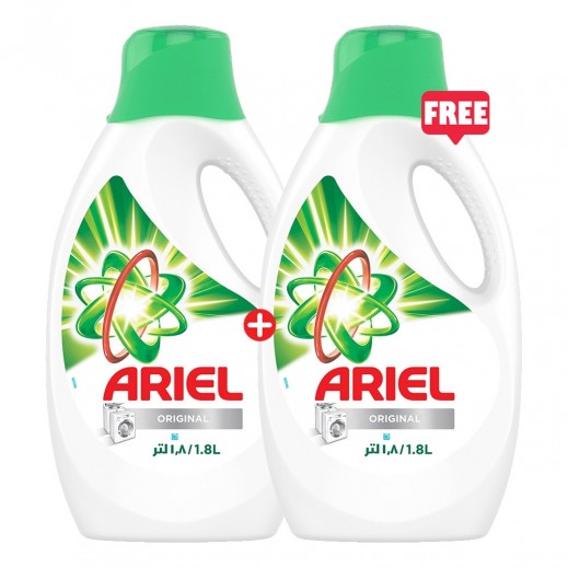 Ariel Original Liquid Detergent 1.8L - 1 + 1 Free