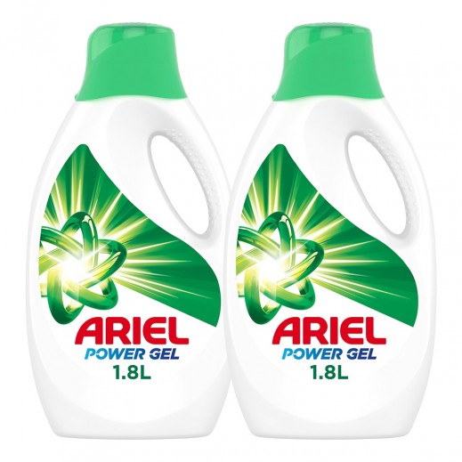 Ariel Original Laundry Detergent Power Gel 2 x 1.8L