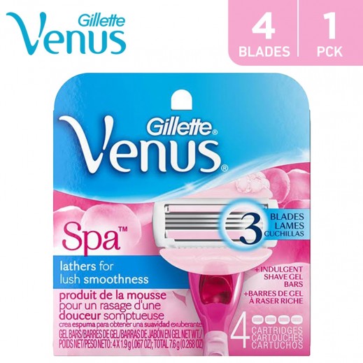 Gillette Venus Spa Breeze 4 Cartridges - delivered by Taw9eel Fast