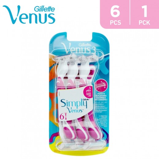 Gillette Venus3 Razor 6 Pieces - delivered by Taw9eel Fast