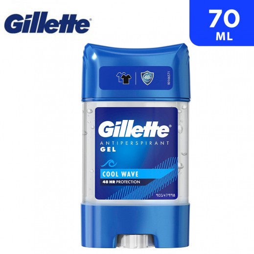 Gillette Cool Wave Antiperspirant Clear Gel For Men 70 ml