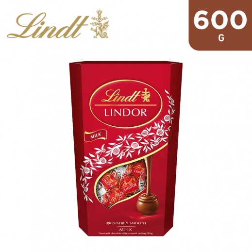 Lindt Lindor Milk Chocolate Truffles 600 g - delivered by Taw9eel Fast