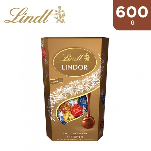 Lindt Lindor Assorted Chocolate Truffles 600 g - delivered by Taw9eel Fast