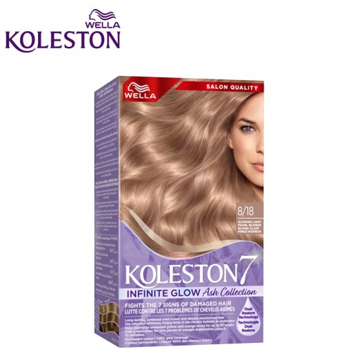 Wella Koleston Infinite Glow Ash Collection Hair Colorant 8/18 Glow Light Pearl Blonde