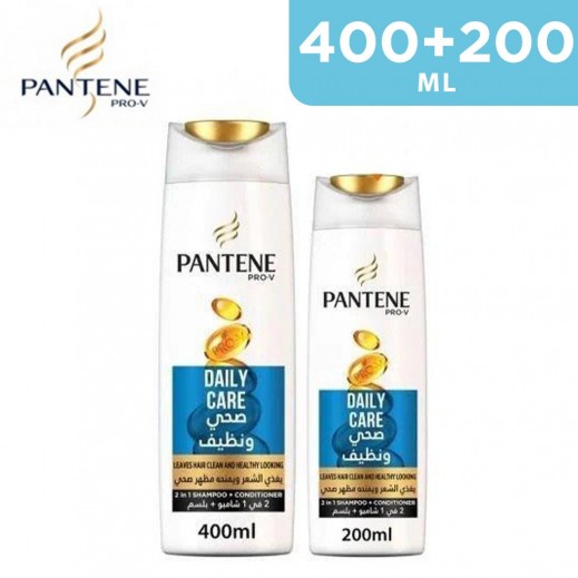 Pantene Healthy & Clean Care Shampoo 400 ml + 200 ml Free