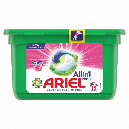 Ariel Touch Of Downy Detergent Pods 20.5 g - 15 Pods