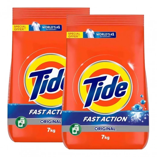 Tide Automatic Fast Action Detergent Powder 2 × 7Kg