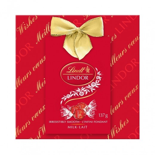 Lindt Lindor Milk Chocolate Gift Box 137g - delivered by Taw9eel Fast