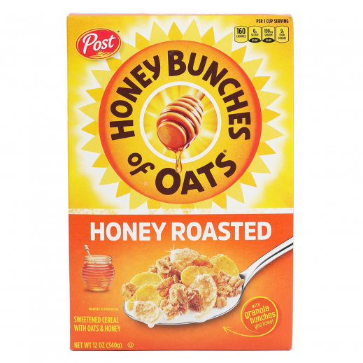 Post Honey Bunches Honey Roasted Cereal 340 g