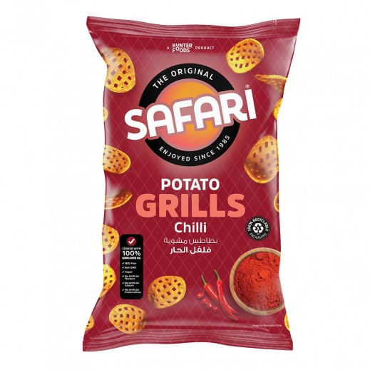 Safari Chilli Potato Grills Snacks 125g