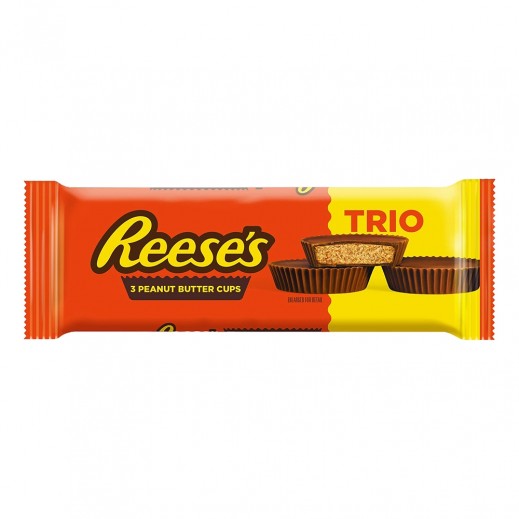 Reese's Trio Chocolate Coated Peanut Butter Cups 63g