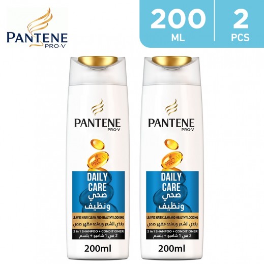 Pantene Daily Care Shampoo 2 × 200 ml